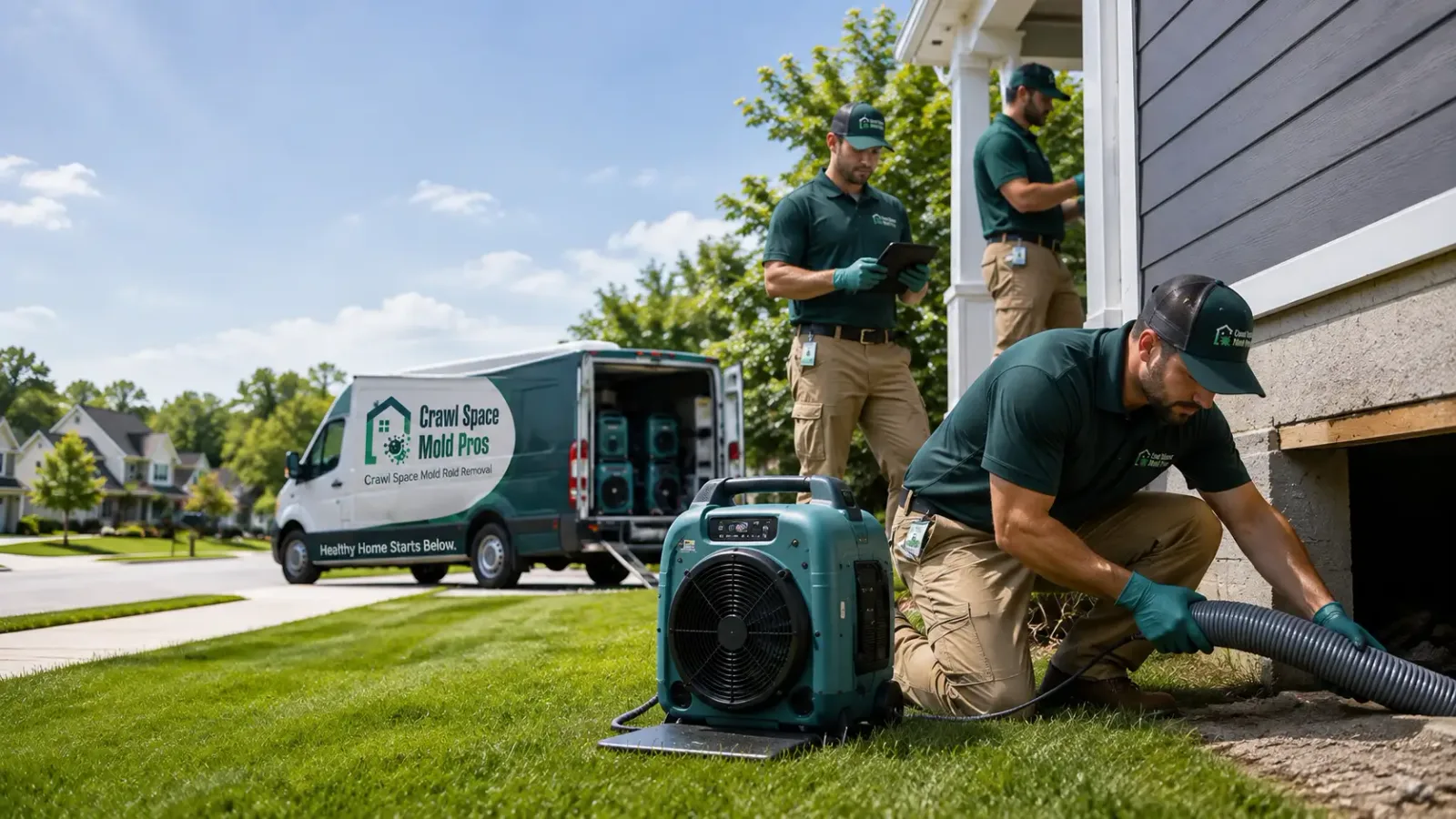 Crawl Space Mold Removal in Hyannis, NE
